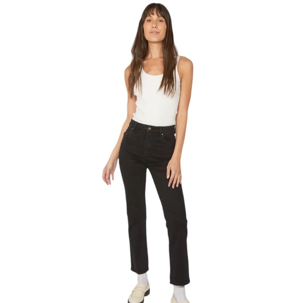 ROLLAS Original Straight Comfort Jet Black Jeans- Size 27